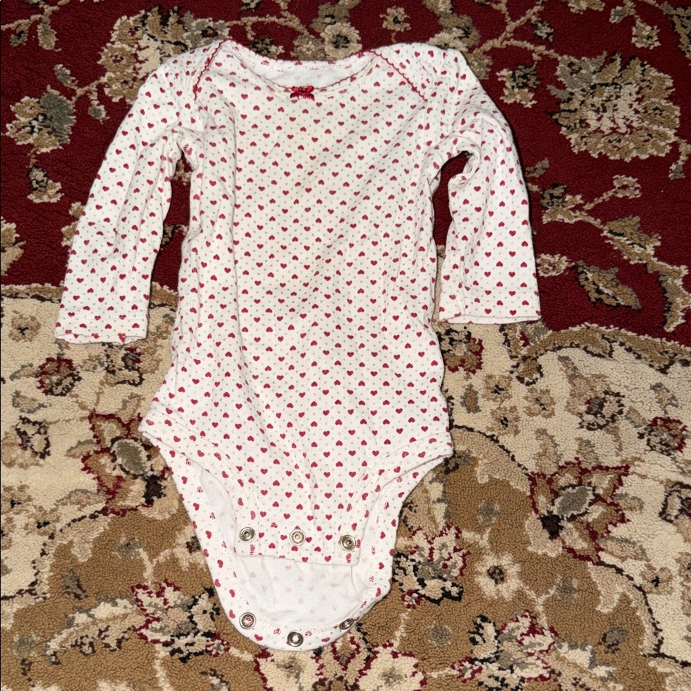 Carter's White Bodysuit with Red Polka Dots